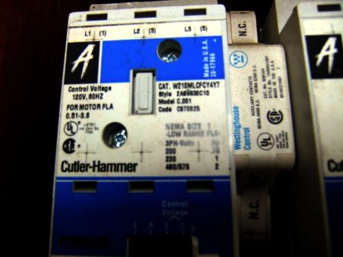 Westinghouse Horizontal Reversing Starter W210Mlcfcy4Y7