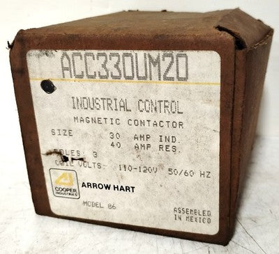 Arrow Hart ACC330UM20 110/120 V AC 30/40 A 3 P Magnetic Contactor