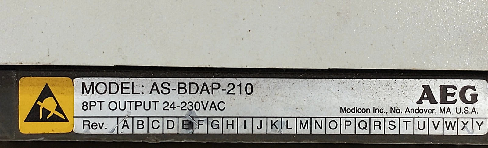 AEG DAP-210/AS-BDAP-210 042 279 065 24-230 V AC Digital PLC Output Module
