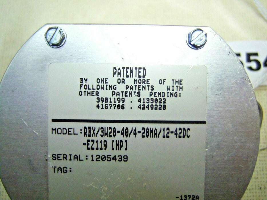 Moore Resistance Bulb Transmitter RBX/3W20-40/4-20MA/12-42DC-EZ119