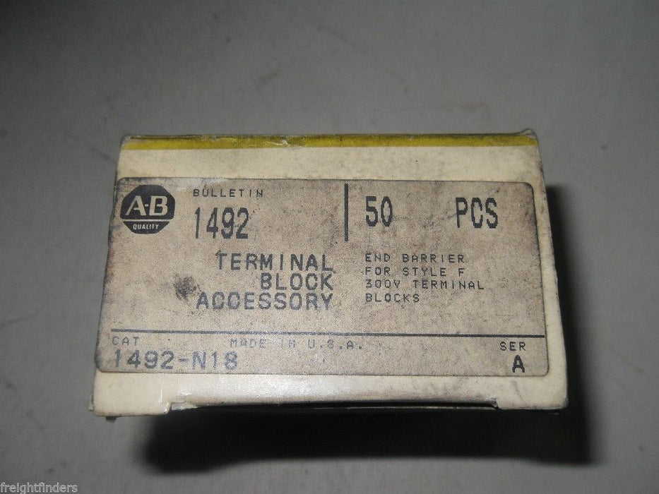 42 Allen-Bradley 1492-N18 End Barriers