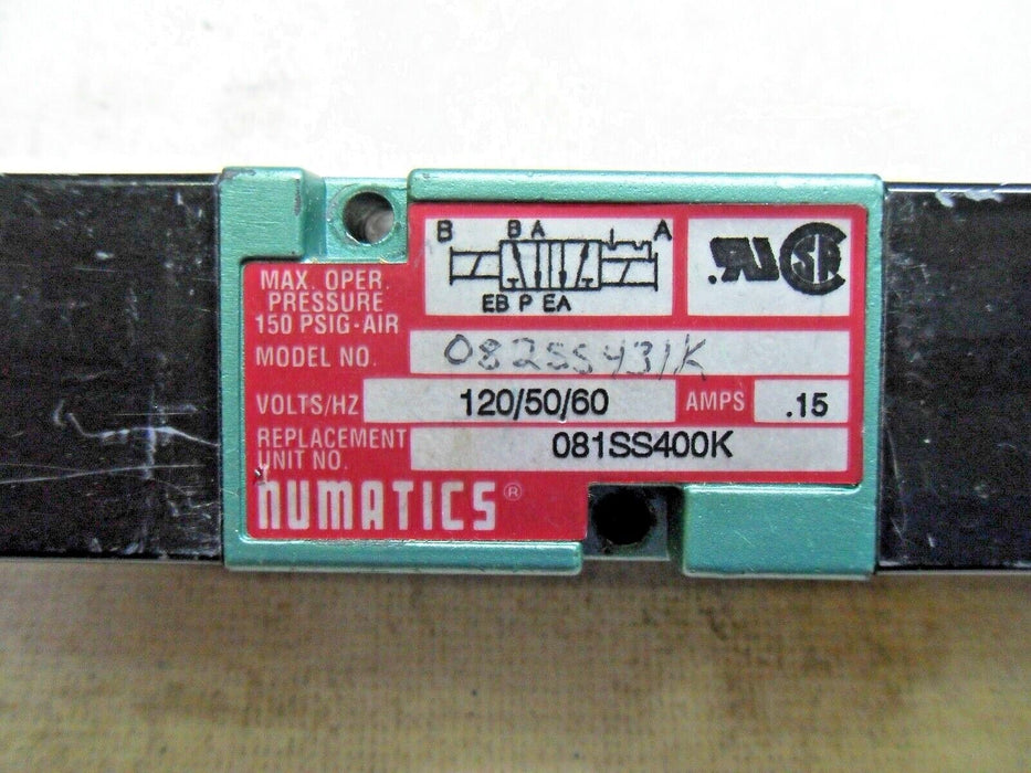 Numatics 081SS400K Solenoid Valve