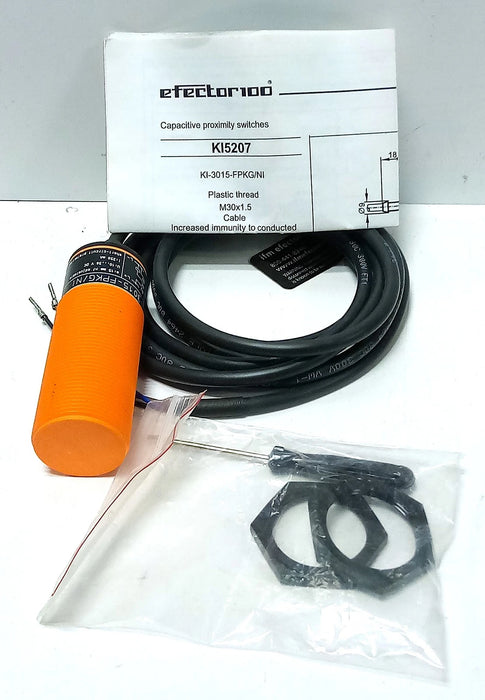 Efector KI-3015-FPKG/NI KI5207 10-36 V DC Capacitive Proximity Sensor