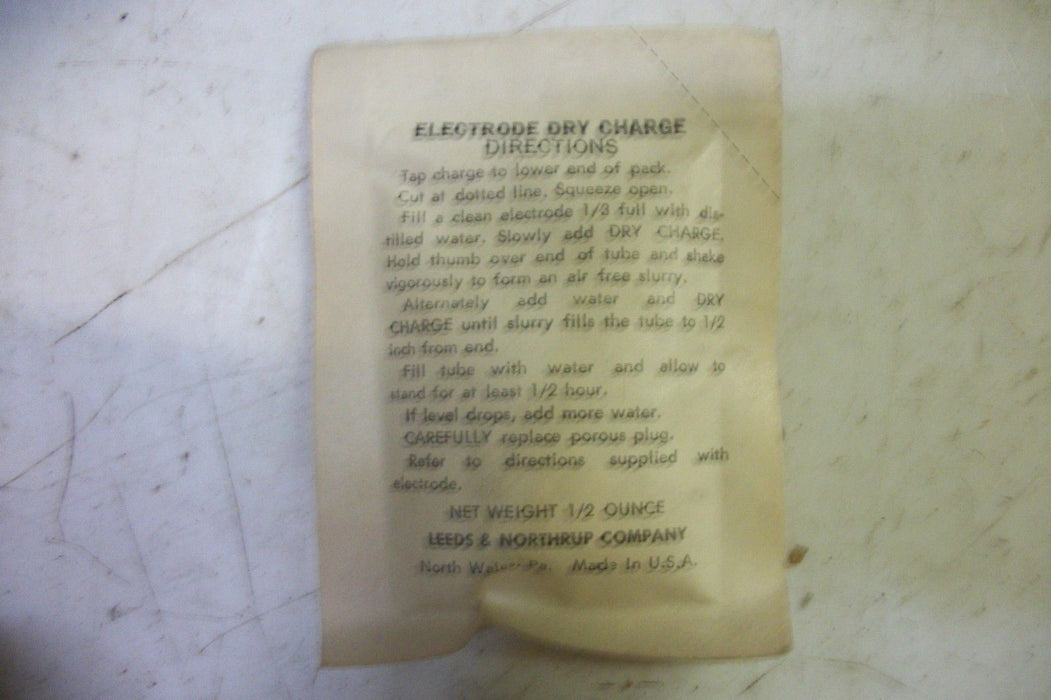 Leeds & Northrup 103065 Electrode Dry Charge
