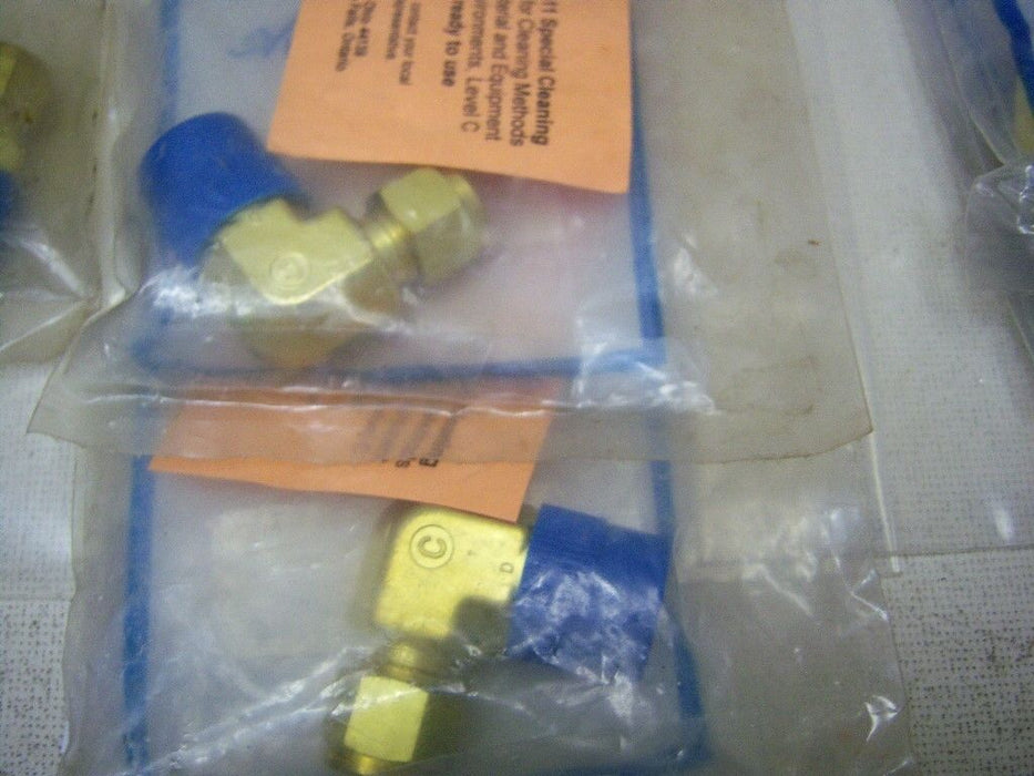 Lot of 5 Swagelok Male Elbows & Male Connectors Specially Cleaned