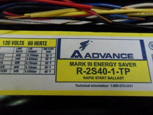 1 MIXED LOT OF 4 ADVANCE BALLASTS