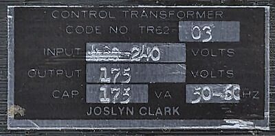 Joslyn Clark TR62-03 240V Step-Down Transformer