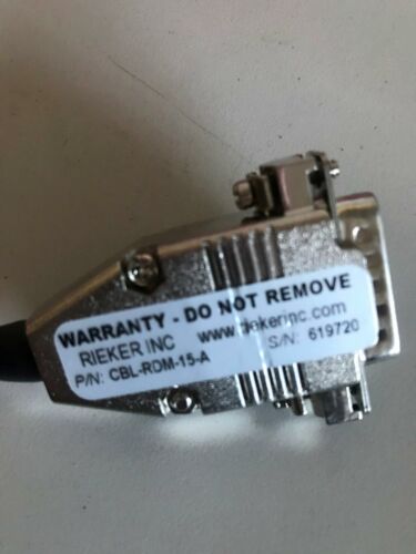 Rieker Inc CBL-RDM-15-A Connector Sensor
