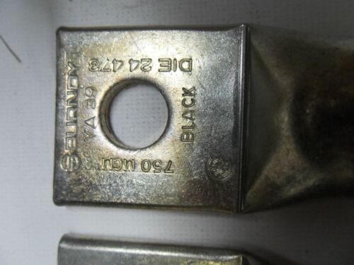 4 Burndy YA39 Compression Lugs
