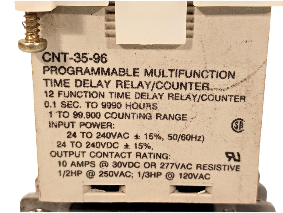 Potter Brumfield CNT-35-96 24-240 V AC 0.1 sec-9990 hrs Digital PLC Counter