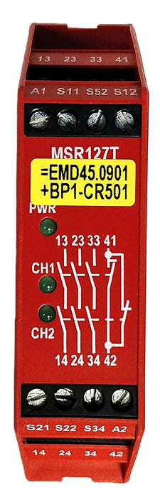Allen-Bradley 440R-N23126 MSR127T Ser C Guardmaster 24 V AC/DC 5 A Safety Relay