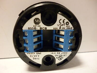 Allen-Bradley 855E-BCB Stack Light Base with 855E-10TL4 Red Lens(No Lamp