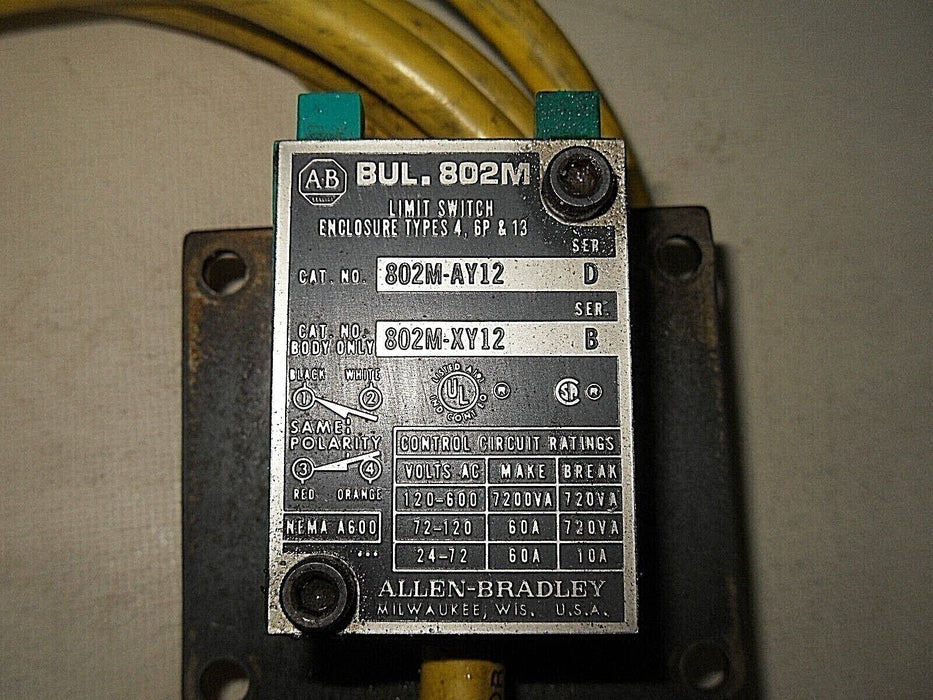 Allen-Bradley 802M-XY12 Limit Switch