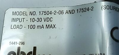 PHD 17524-2 10-30 V DC Solid State Proximity Switch w/ Connector and Indicator