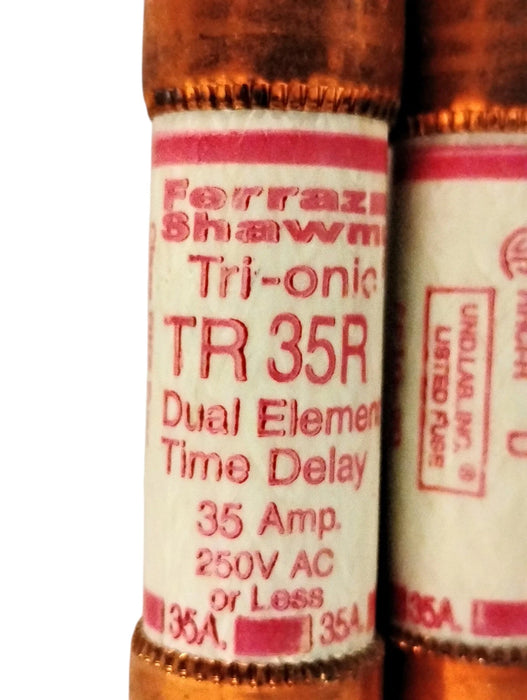 Ferraz Shawmut TR35R 250 V AC 35 A Current-Limiting Time-Delay Fuses