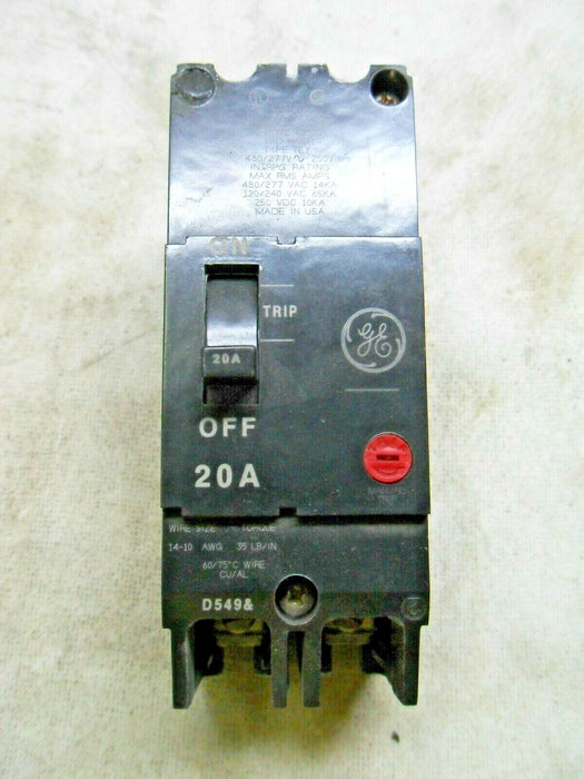 GE TEYMO-220 20A 2 Pole Circuit Breaker