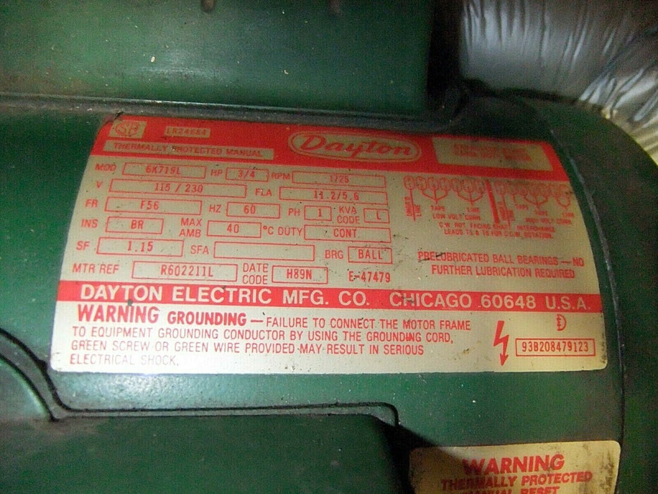 Dayton Capacitor - Start Motor 6K123