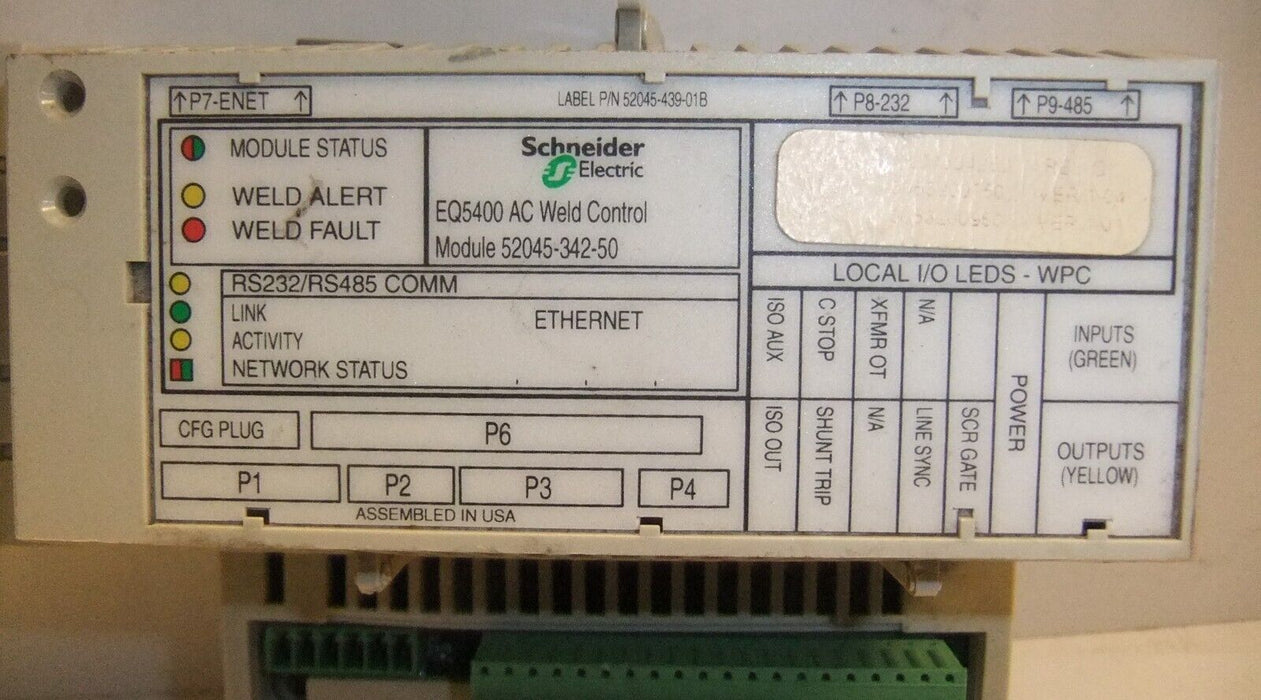 Schneider Timer Weld Control 52045-342-50