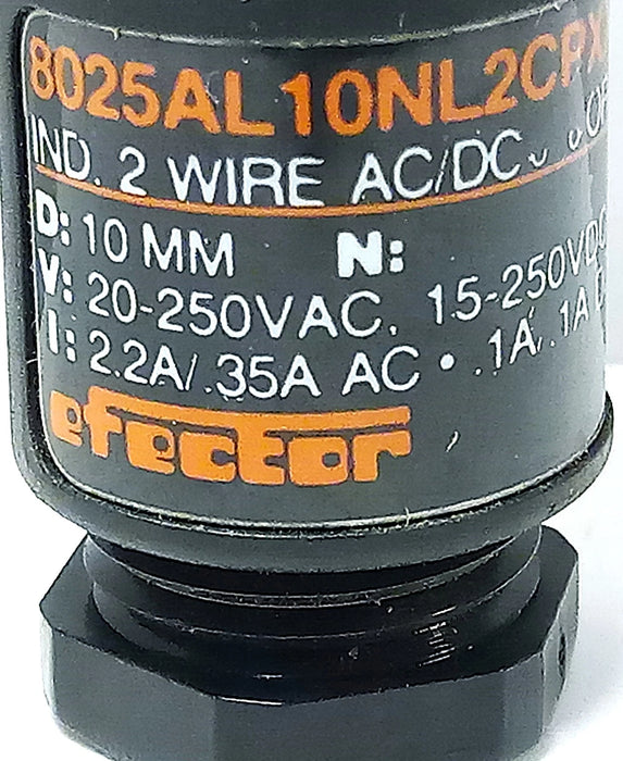 Efector 8025AL10NL2CPXX 20-250 V AC/DC Inductive Proximity Sensor