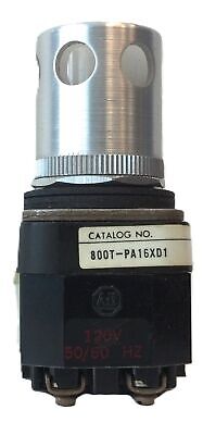 Allen-Bradley 800T-PA16XD1 120 VAC Oiltight Illuminated Pilot Control Pushbutton