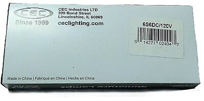 CEC 6S6DC/120V Box of 10 Clear Miniature Lamps for WERMA 70 mm Stacklight