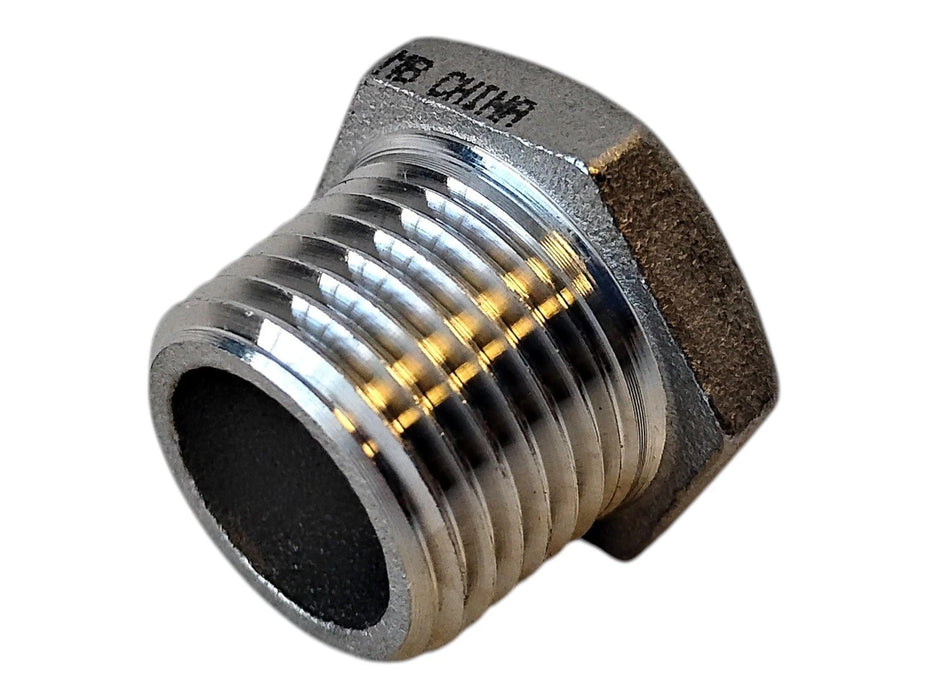 Merit Brass K414-0804 1/2" x 1/4" MNPT x FNPT Hex Head Pipe Bushing - Lot of 15