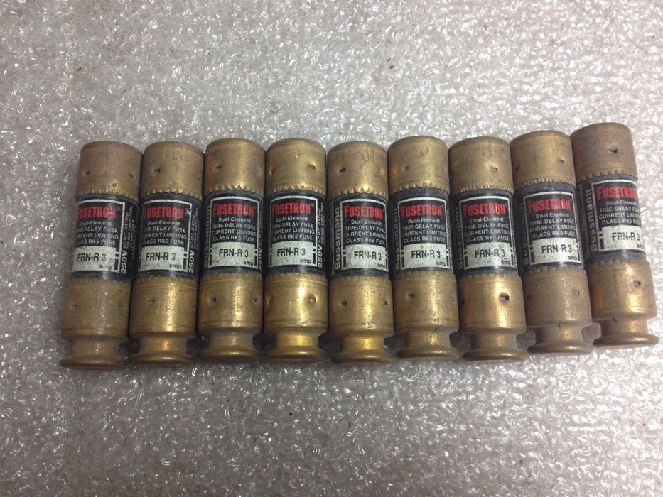 9 Bussmann FRN-R-3 Fuses