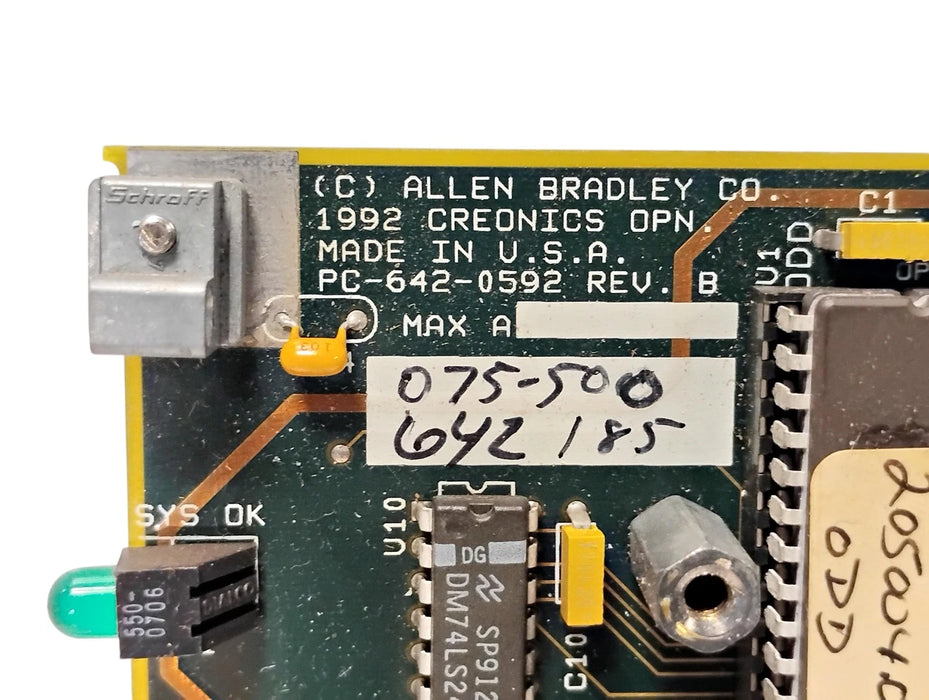 Allen-Bradley PC-642-0592 Rev B Printed Circuit Board w/ 2 Ports