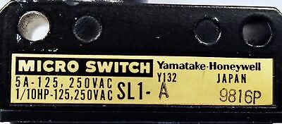 MICRO SWITCH SL1-A Roller Plunger Limit Switch