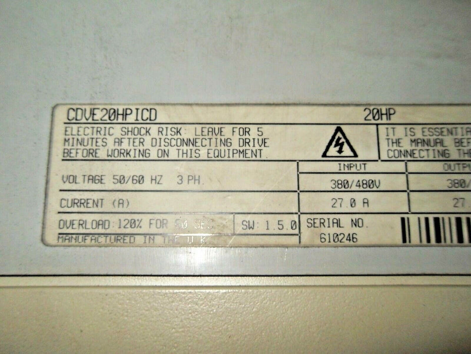 Control Techniques CDVE20HPICD 20HP AC Drive