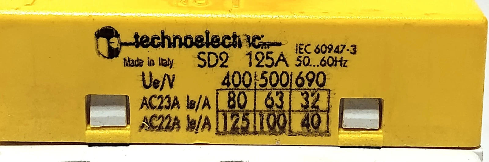 Technoelectric SDR-125-RR 600 V AC 125 A Rotary Knob Load Switch