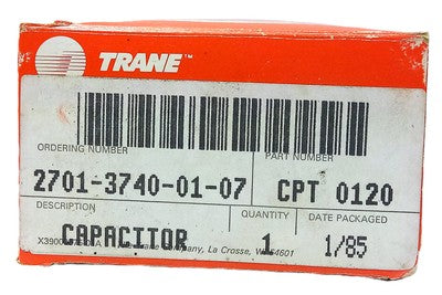 Trane 2701-3740-01-07 CPT 0120 3.7 MFD 370 V AC HVAC Run Capacitor