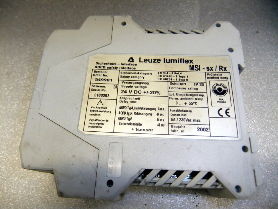 Leuze Safety Relay MSI-SX/RX Lumiflex
