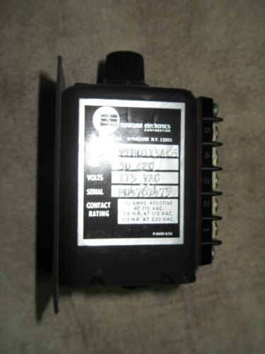 1 SYRACUSE ELECTRONICS TTRO115A08 30 SEC TIMER