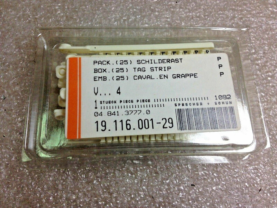 LOT OF SPRECHER+SCHUH TERMINAL BLOCKS, TAG STRIPS AND CENTER JUMPER POLES