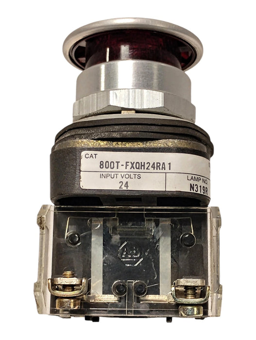Allen-Bradley 800T-FXQH24RA1 Ser T 600 V AC/DC Push/Pull Illuminated Pushbutton
