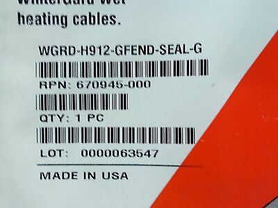 Raychem H912 Gel Filled End Seal Kit for WinterGard Wet Heating Cables