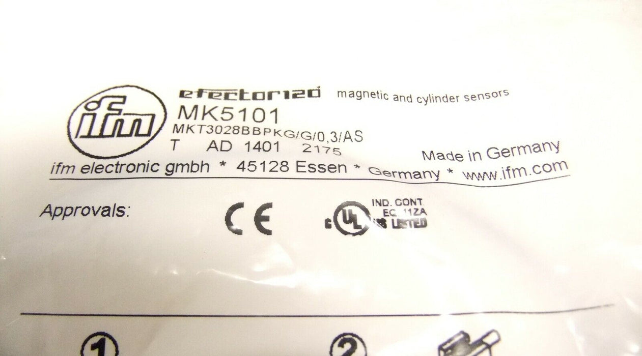 IFM Efector Sensor MKT3028BBPKG/G/0,3/AS