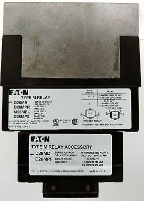 Eaton D26MRD40B1 Type M Relay