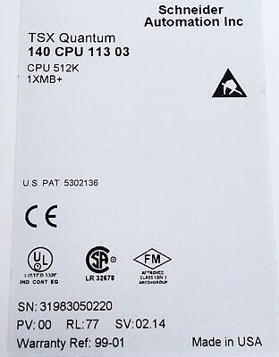 Schneider 140CPU11303 Modicon PLC Processor