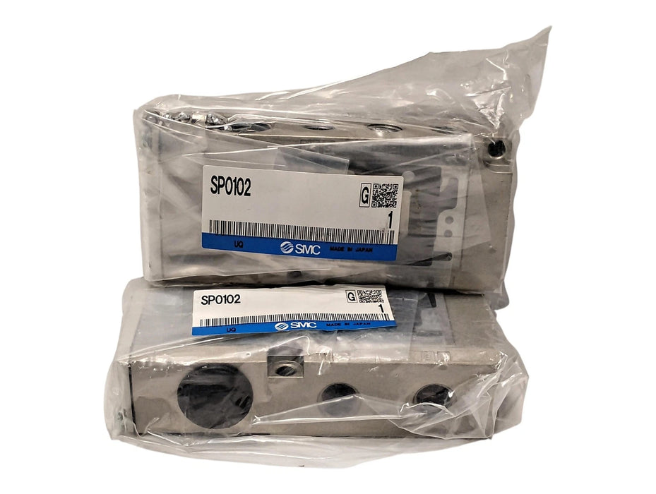 SMC SP0102 Pneumatic Manifold Base w/ 1/4 in NPT Ports