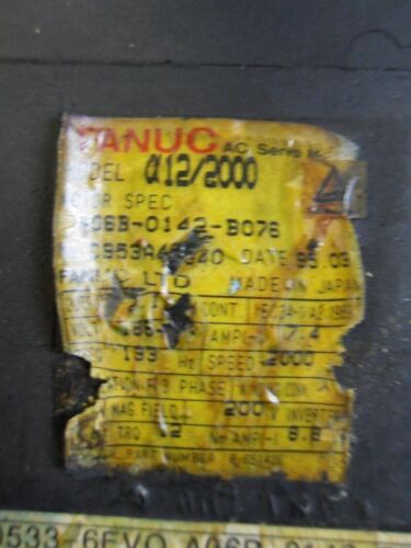 GE Fanuc A06B-0142-B076 Servo Motor