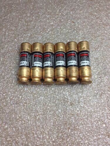 6 Bussmann FRN-R-3 Fuses