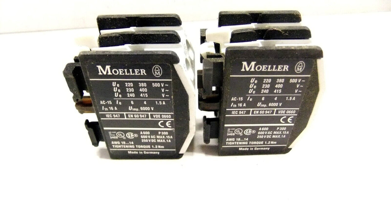 2 Moeller Auxiliary Contacts 02DIL