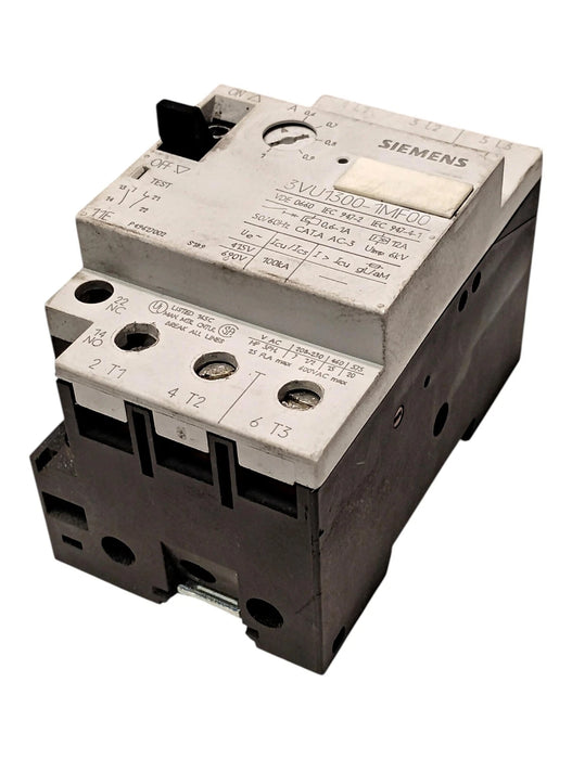Siemens 3VU1300-1MF00 690 V 0.6-1.0 A Circuit Breaker for Motor Protection