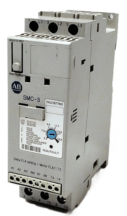 Allen-Bradley 150-C16NCR SMC-3 Ser B 200-600 V 5.3-16 A Solid State Soft Starter