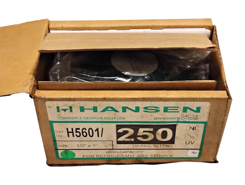 Hansen H5601 250 psi Pressure Relief Valve w/ 1/2 in Inlet and 1 in Outlet