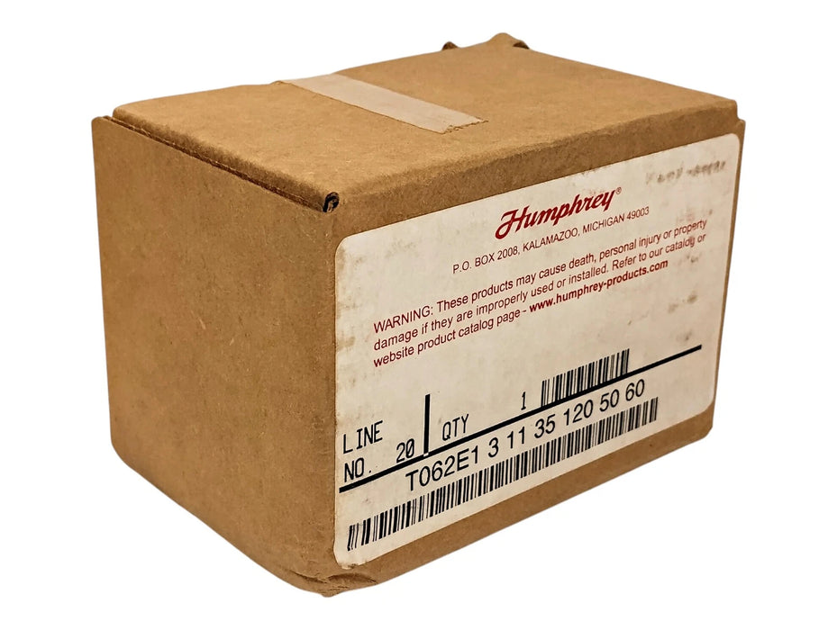 Humphrey T062E1-3-11-35 120 V AC 3-Way 2-Position 0-125 psi Solenoid Valve
