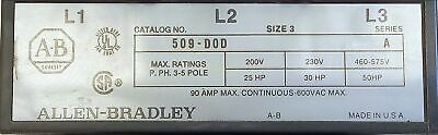 Allen-Bradley 509-DOD NEMA 3 Ser B Full Voltage Non-Reversing Starter