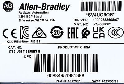 Allen-Bradley 1783-US8T Stratix2000 Ser B PLC Ethernet Switch